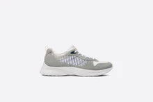 Dior B25 Running Sneaker "Gray and Blue Dior Oblique" Canvas Suede