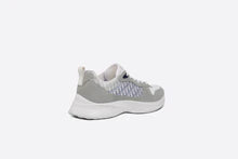 Dior B25 Running Sneaker "Gray and Blue Dior Oblique" Canvas Suede