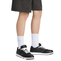 Black Smooth Calfskin With Beige And Black Dior Oblique Jacquard