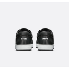 Black Smooth Calfskin With Beige And Black Dior Oblique Jacquard