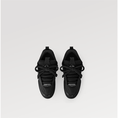 Louis "Vuitton LV Skate" Leather Black Low Top Sneakers