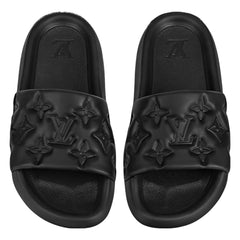 ''WATERFRONT MULES-DENIM NOIR''