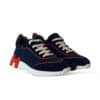 "Brand New Hermes" Bouncing Sneakers "Navy Blue Suede Goatskin"