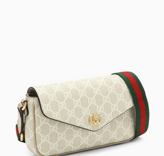GUCCI Mini Ophidia beige/white bag