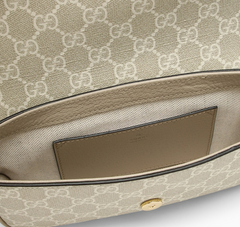 GUCCI Mini Ophidia beige/white bag