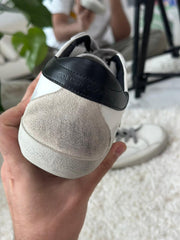 "Buy Golden Goose" White and Navy "Superstar Men Sneakers"