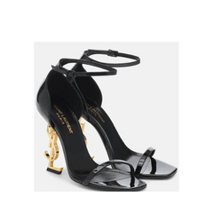 Saint Laurent Women's Black Opyum 85 Patent Sandal