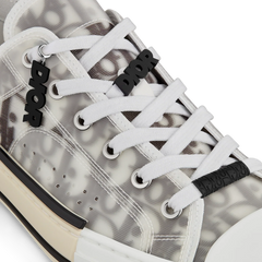 "B23 Low-Top Sneaker" White and Black "Dior Oblique Canvas"
