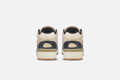 B57 MID-TOP SNEAKER Black And Cream Smooth Calfskin And Beige Suede