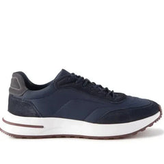 Weekend Walk Suede-Trimmed Shell BLUE