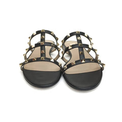 VALENTINO Valentino Rockstud Flat Slide Sandals
