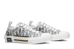 "B23 Low-Top Sneaker" White and Black "Dior Oblique Canvas"