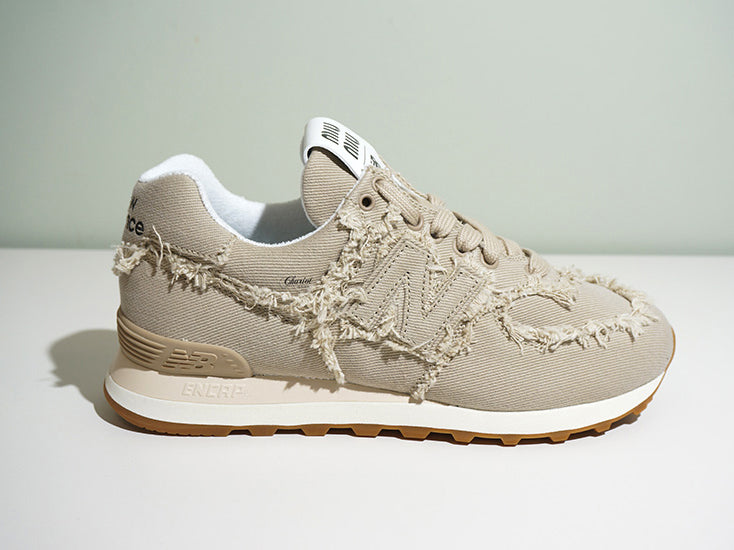 Miu Miu x "New Balance 574"  denim sneakers