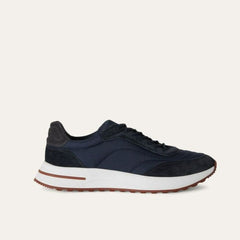 Weekend Walk Suede-Trimmed Shell BLUE