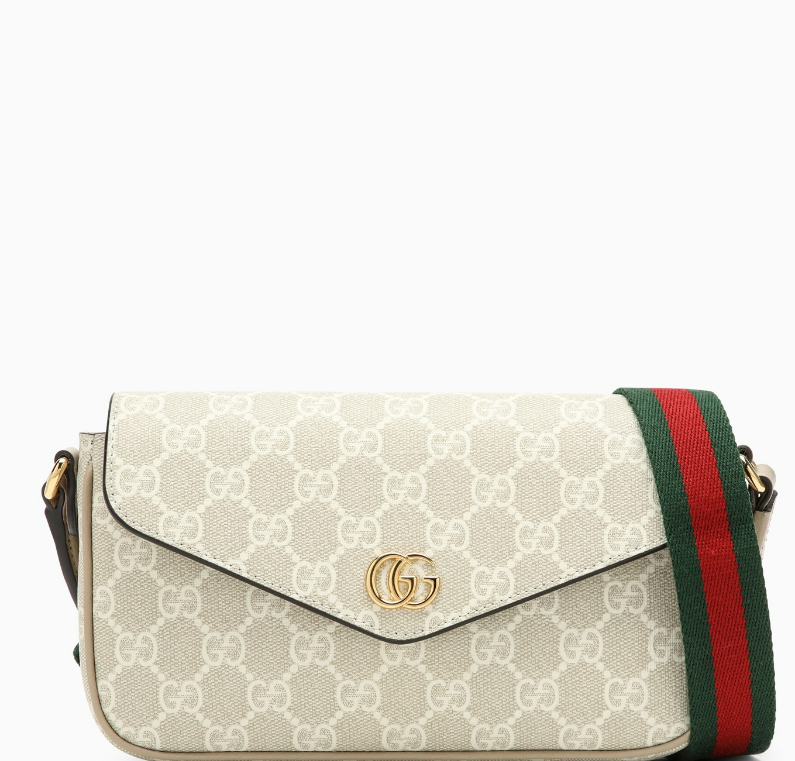 GUCCI Mini Ophidia beige/white bag