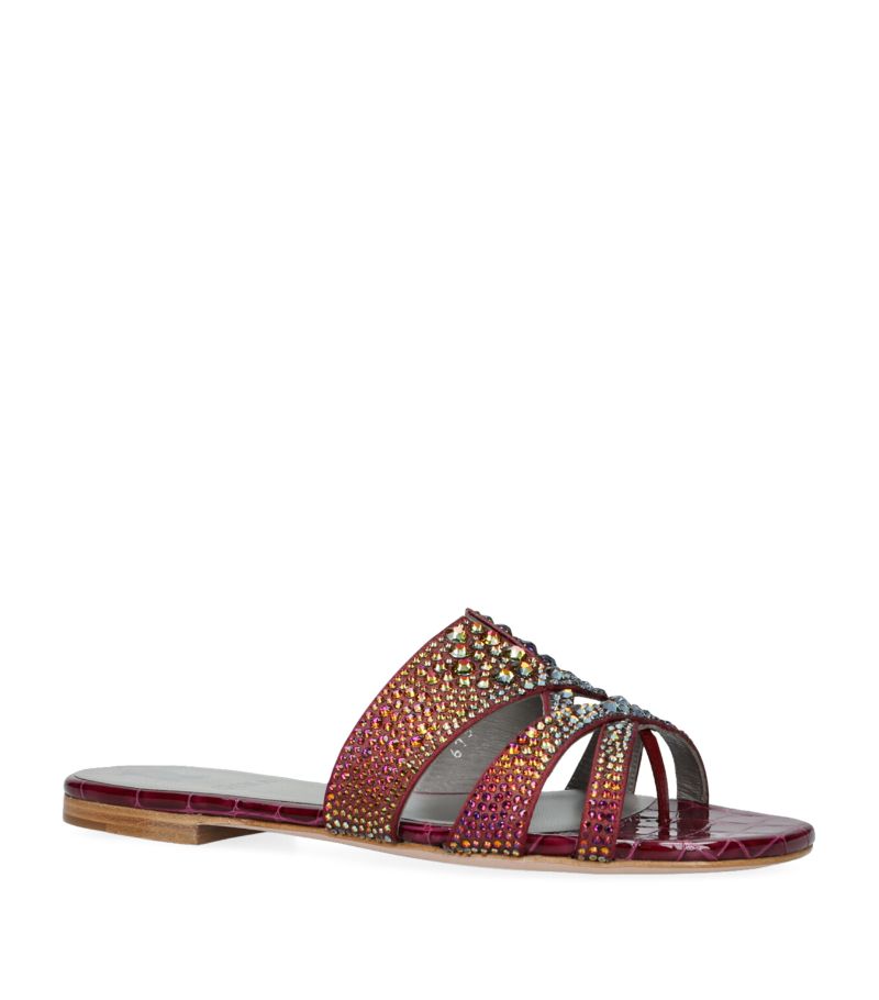 GINA  Leather Embellished Provence Slides
