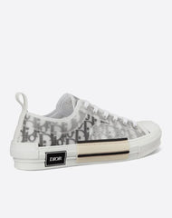 "B23 Low-Top Sneaker" White and Black "Dior Oblique Canvas"