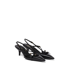 Miu Miu 55mm buckle-embellished slingblack pump