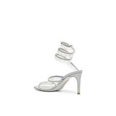 René Caovilla Chandelier 80mm crystal-embellished sandals